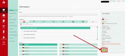 Provision compute instance