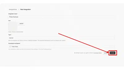 Creating a new internal integration