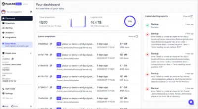 Web UI, light mode
