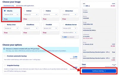 Configure your VPS