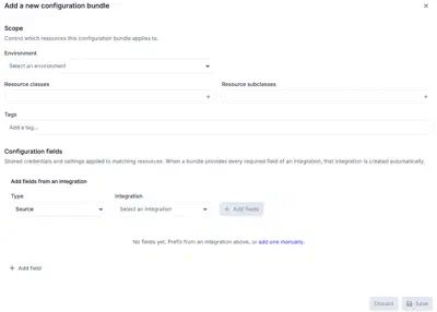 Creating a configuration bundle