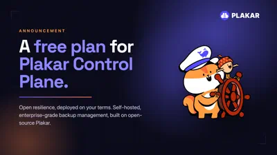 Introducing the Plakar Control Plane free plan: Open Resilience for everyone, deployed on your terms