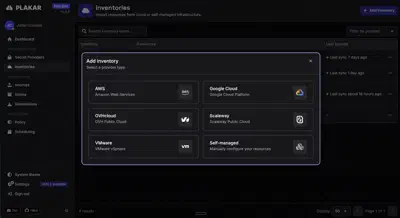 Plakar Control Plane: inventory management