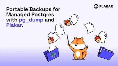 Portable Backups for Managed Postgres with pg_dump and Plakar
