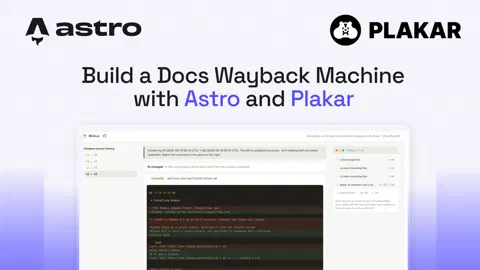 Build a Docs Wayback Machine with Astro
